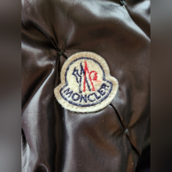Moncler Women Black Down Jacket Bomber Size 1/S - Picture 12 of 16